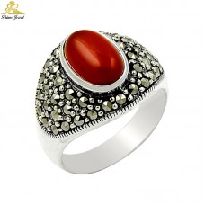 Gümüş Markazit Yüzük